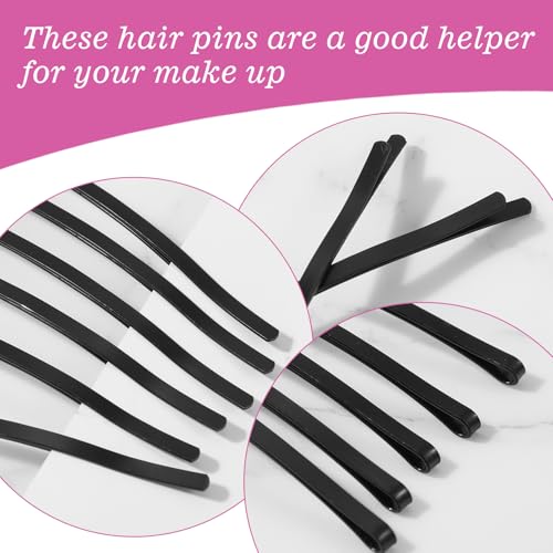 Tyqour 30pcs Black Jumbo Bobby Pins, 3.35 Inch Long Bobby Pins for Thick Updo Hair, Metal Hair Clips Hairpins Hair Accessories for Women, Long Hair Pins Hair Clips Hairpins Hair Accessories - color: Black