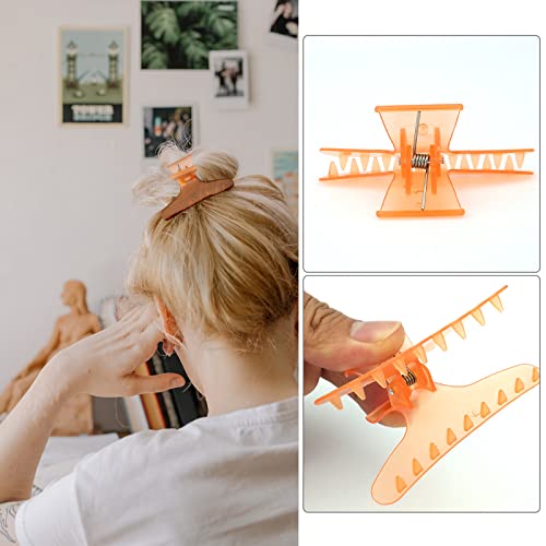 Ondder Hair Clips for Styling, Cutting, Coloring - Butterfly Claw Clamps and Sectioning Clips for Salon and Home Use - Hair Accessories for Women and Girls in Black, Blue, and Orange - color: Black & Blue & Orange