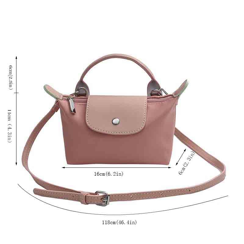 Fashionable and versatile handbag for women, mini shoulder bag, crossbody bag, coin purse, mobile phone bag - color: Pink