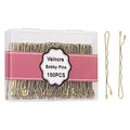 Vaincre Blonde Bobby Pin for Buns, 150 Count Hair Pins Bulk with Storage Case, Pain-Free Hair Clips for Women and Girls (Blonde, 2 inch) - color: Blonde