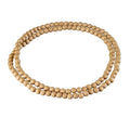 Punk Cool Colorful 8mm Wood Beads Chunky Strand Chunky Necklace Natural Wooden Chain Unisex Hip Hop Handmade African Statement Retro Bohemian Jewelry for Women Men - color: beige