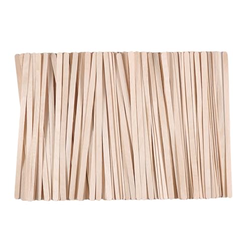 300/600/1200 Pieces Disposable Wood Stick Beauty Spatulas Log Hair Removal Wax Coating and Eyebrow Trimming Wooden Stick (600pcs) - size: 600pcs