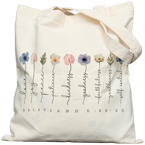 METALPHA Aesthetic Tote Bag for Women Girls - Resuable Double-Sided Printed Canvas Tote Bag with Snap Closure and Pocket - color: Bible