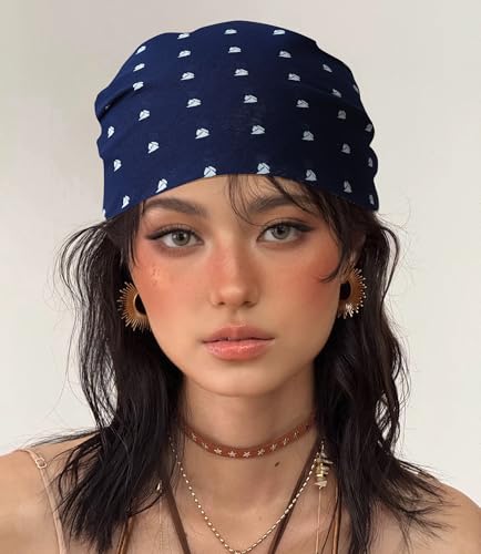 21"x21" Soft Cotton Bandana for Men and Women Unisex Head Wrap Scarf Headband Face Mask for Outdoor - color: Qm3-saillet