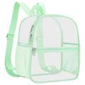 Oraben Clear Backpack Stadium Approved, 12 x 6 x 11 in, Small Transparent Backpack for Concerts, Sports Events, Festivals, Travel, Waterproof PVC, Adjustable Straps, Women Men - color: Avocado Green, style: Nylon Shoulder Straps