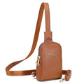 INICAT Women's Small Sling Bag, Lightweight Everyday Vegan Leather Crossbody Purse for Daily Essentials and Travel Light - color: Brown Mocha, size: Small