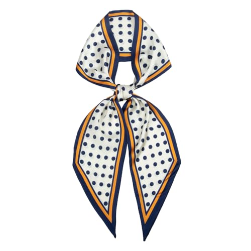 RIIQIICHY Hair Scarf for Women Like Silk Scarves Headband Neck Scarfs Twilly Purse Accessories - color: C016