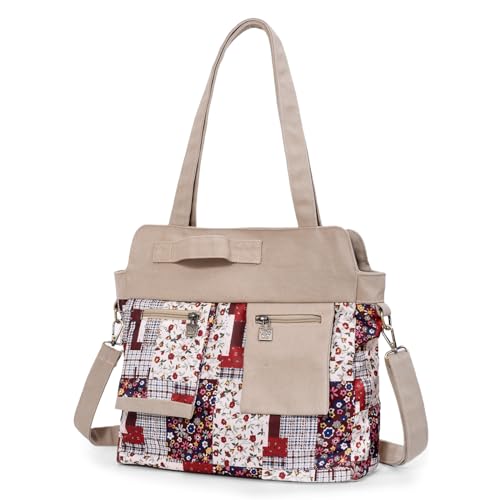 Black Butterfly Boho Canvas Tote Bag for Women, Large Printed 2-in-1 Shoulder & Crossbody Casual Purse for Daily Commute - color: Apricot Red