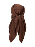 SweatyRocks Women's Large Square Satin Head Scarf Textured Hair Bandana Fashion Hair Scarfs
