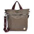 shortyLOVE Wonder Crossbody Messenger Bag - Womens Stylish Nylon Travel Handbag with 55" Adjustable Removable Strap - color: Mocha