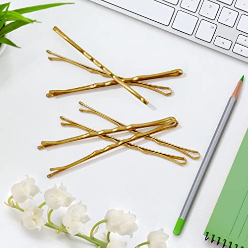 MORGLES 2.75"Long Bobby Pins for Thick Hair, 120PCS Large Bobby Pins Blonde for Women Girls with Box - color: Blonde (2.75inch)