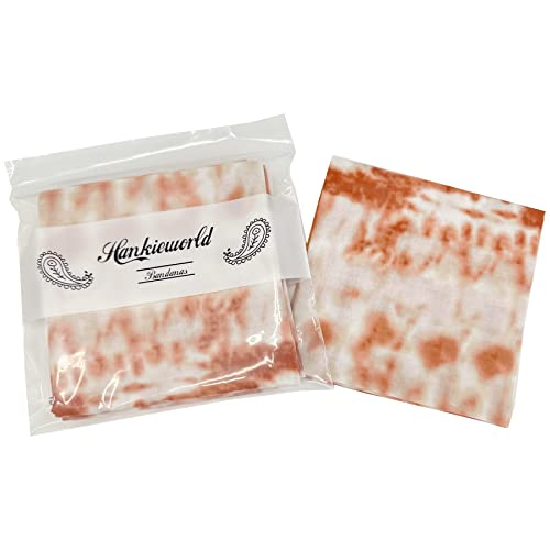 Single Pack Bandanas 60s Premium Cotton Soft Thin Handfeel Large Handkerchief for Men and Women - color: 1 Pack-tie Dye