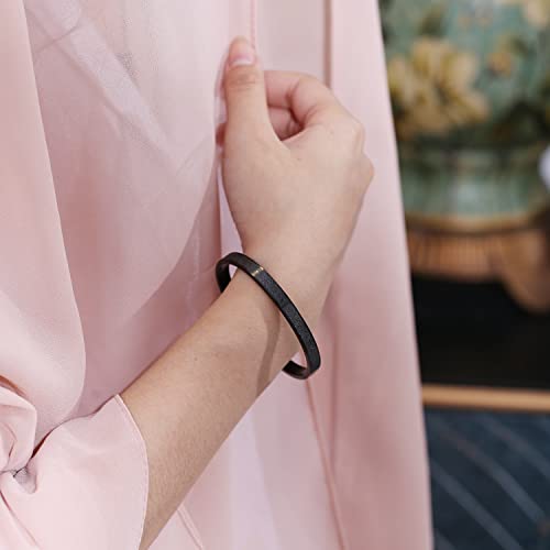 Qitian Islamic Jewelry Gifts for Women Allah Gold Bangles Bracelets Ayatul Kursi Arabic Cuff Bracelet for Women Men Islam Eid Ramadan New Year Gifts - color: N-Silver-Oval - women