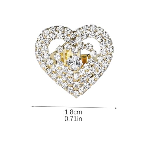 Sparkling Rhinestone Ring Bohemia Thick Large Oval Geometric Ring Square Princess Rings Fashion Heart Zircon Crystal Ring Prom Wedding Party Ball Rings for Women - color: Heart-shaped