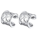 ChicSilver 925 Sterling Silver Ear Cuffs Non-Piercing Cartilage Earrings: Various Styles, Conch Cuffs (with Gift Box) - style: H: 8mm Celtic Cuff