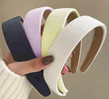 Huachi Headbands for Women Non Slip Trendy Headbands for Women’s Hair 1 inch Wide Cute Headband for Girls - color: Light purple, light yellow, light gray, dark gray