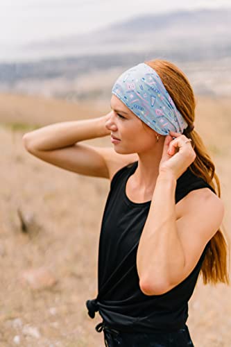 Maven Thread Wide Workout Headbands for Women – Non-Slip Sweatbands for Gym, Running & Yoga - color: Dentist
