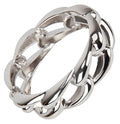 SPUNKYsoul Chain Link Buckle With Rhinestones Cuff Bracelet in Gold, Silver Rose Gold and Gun Metal for Women - style: "Athena" Chunky Silver