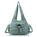 Angel Barcelo Purses for Women Large Shoulder Bag Soft Hobo Bags for Women - color: Green-2