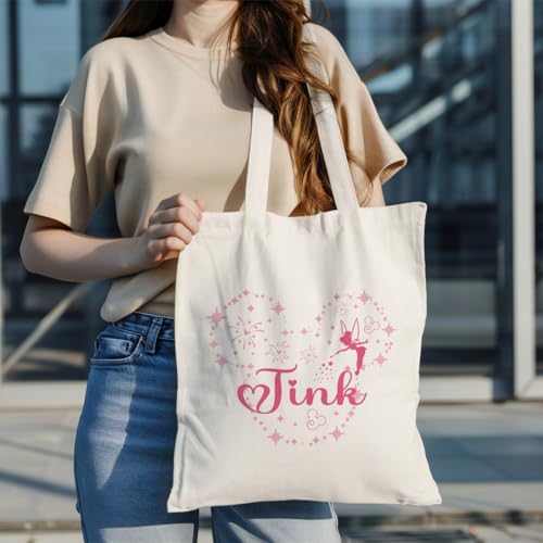 Canvas Tote Bag Aesthetic for Women,Reusable Canvas Cute Shoulder Bag for Grocery, Shopping, Beach & Daily Use - color: Mickey Gift