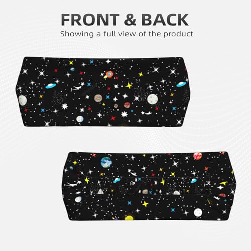 Elastic Sports Headband with Cosmic Space Pattern, Stretchy Workout Hairband for Fitness, Yoga - color: 31