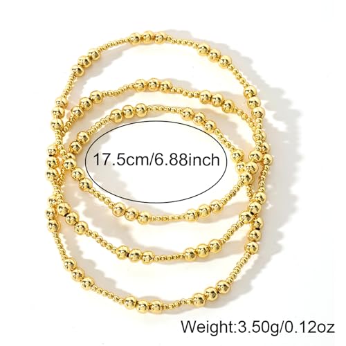 Gold Beaded Cross Bracelet for Women, 14K Plated Adjustable Stackable Dainty Bracelets, Non Tarnish Fashion Jewelry Set Gifts for Women Birthday Friendship - color: Colors-15
