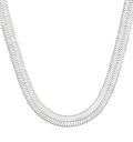 NECOCY 14K Gold Plated Necklaces for Women, Dainty Gold Herringbone Choker Necklace Thin Layered Snake Chain Jewelry for Gifts - color: SL-5MM 16" Herringbone Necklace