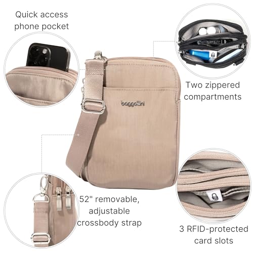 Baggallini Women's Modern Take Two Rfid Crossbody - color: Moonrock