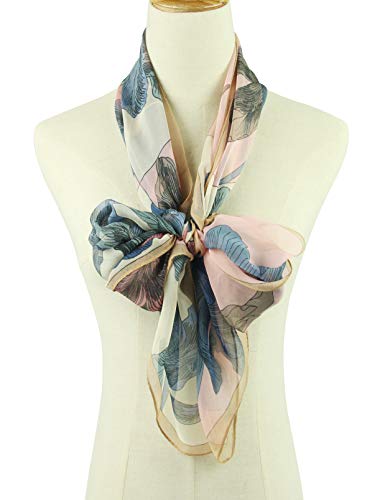 PANTONIGHT Long Chiffon Fashion Scarf Lightweight Chiffon Sheer for women - color: Pink 727