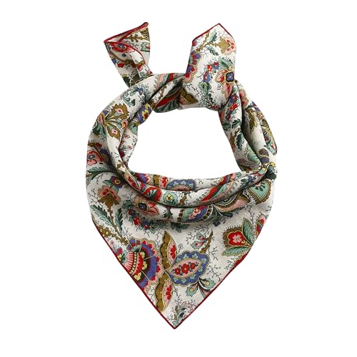 STARWHISPER Multicolored 22''x22'' Cotton Bandana for Women and Men Multi-purpose Headband Hair Scarf Protective Coverage - color: D1