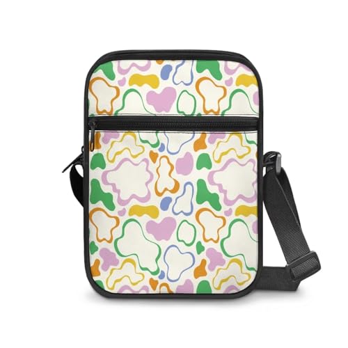 Womens Crossbody Bag Cell Phone Purse Wallet Small Shoulder Handbag for Workout Travel Gym - color: Cartoon Swoon