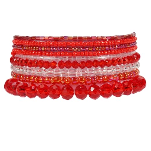 Bohemia Bracelets for Women Vintage Stackable Beads Bracelets Charm Stretch Beach Jewelry - color: Color 14