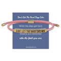 LINY Inspirational Gifts for Women Men, Dont Let The Hard Days Win Gifts, Motivational Inspirational Tube Bracelets Friendship Birthday Meaningful Gift for Friends Female - color: Dont Let-Tube Pink+Gold