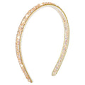 Crystal Rhinestone Headbands for Women Girls, Fashion Sparkly Beaded Hair Hoop Fancy Dressy Headbands Hair Accessories Bling Padded Hairs Bands for Women Girls(Champagne)