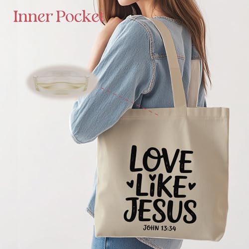 Aesthetic Tote Bag for Women | Medium Size with Inner Pocket | Stylish & Practical - color: Sage Green