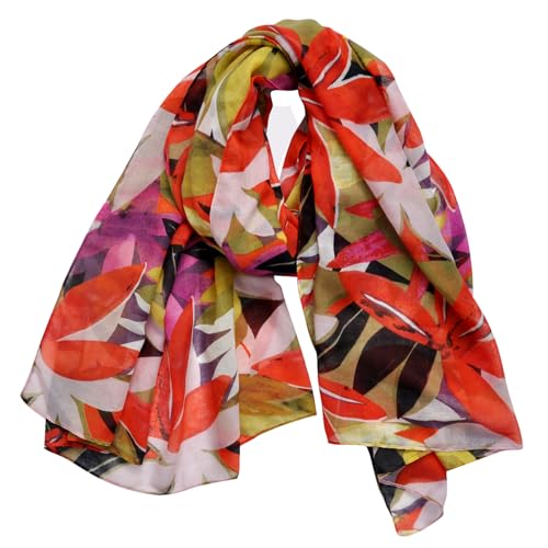 Boho Scarf for Women Lightweight Summer Scarves Fashion Shawl Wrap - color: Cr-d06