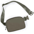 ODODOS Unisex Mini Belt Bag with Adjustable Strap Small Fanny Pack for Workout Running Traveling Hiking, Dark Umber - color: Dark Umber