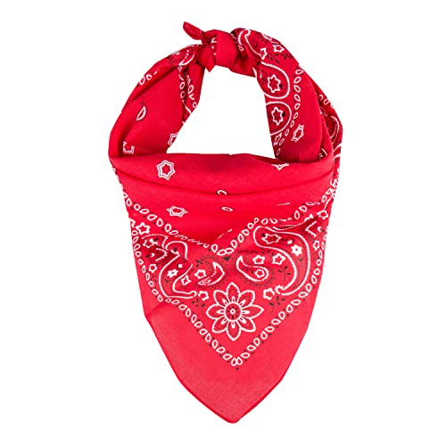 Levi’s All-Gender Multi-Purpose Bandana Gift Set – Headband, Wrap, Face & Neck Coverage - color: Red/Grey, size: Pack 2