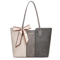 Montana West Tote Bags for Women Top Handle Satchel Purses - color: Beige With Grey