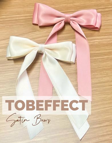 Hair Bows for Women Valentine's Day Bow Clips Cute Ribbons Girls Ribbon Bows BowKnot Barrettes Tassel Bow Clips Fashion Valentine Hair Accessories for Women, Pink & Beige - color: Pink & Beige