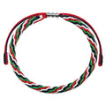 LAMIBEE Country Pride, Country Flag Code Bracelet, Protection and Lucky Sufer String Bracelet, Tibetan Wrist Wrap Bracelet, Boho Style Rope Bracelet for Women, Men, String Thread Bracelets - color: Palestine Bracelet