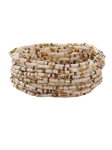 xuzhiyuan 18Pcs Boho Beaded Bracelets Set for Women Bead Stackable Stretch Bracelets, Colorful Handmade Jewelry for Beach, Party - color: Mix