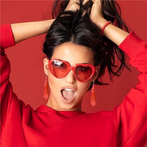 coadipress Metal Mesh Grid Sequins Tassel Long Drop Dangle Earrings for Women Trendy Lightweight Charms Disco Vintage Colorful Long Hook Earrings Bridal Wedding Jewelry - color: RED