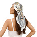 RIIQIICHY Women Head Hair Scarf Like Satin Silk Scarf Sleeping Hair Wrapping Night 27.5" - color: C017