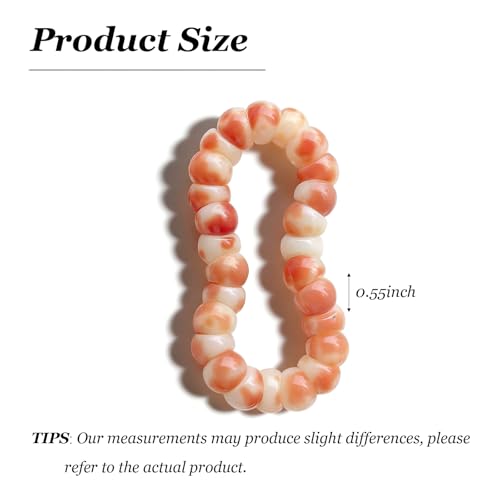 Fidget Bracelet Natural Bodhi Seeds Beaded Bracelets Zen Fidget Stretch Bracelets Alleviate Anxiety Stress Protection Healing Bodhi Jewelry Gifts for Women Men - color: C1:Fidget Bracelet