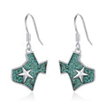 Western Earrings for Women 925 Sterling Silver Turquoise Western Country Dangle Drop Earrings Country Jewelry Gifts for Cowgirl Cowboy - style: Texas