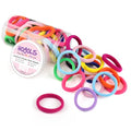HOYOLS Seamless Hair Band Small Hair Ties Ponytail Holder No Crease Damage 4cm (10 Multi Color Set) - color: Baby Mixed Color
