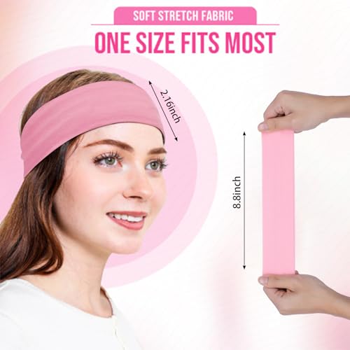 Workout Headbands Non Slip Headband Sport Headbands Sweatbands Elastic Sport Hair Bands for Sports Travel Indoor Fitness Gym - color: wide31