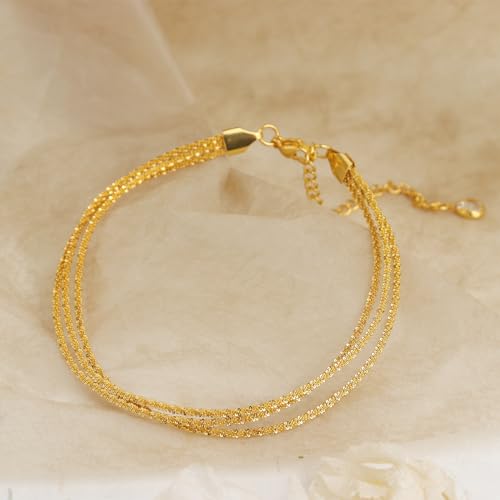 Dainty Gold Shell Pearl Charm Ankle Bracelet for Women Trendy non-Tarnish Adjustable Anklet Summer Beach Fashion Jewelry Gift - color: Gold Layered