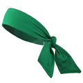 Headbands Tie on Headband for Women Men Running Athletic Hair Head Band Elastic Sports Sweat Basketball Sweatband Stetchy Yoga Workout Sweatbands Adjustable Non-Slip Moisture Wicking - color: green